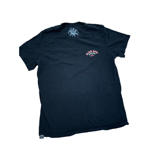 High Dive Apparel T-Shirt - Black - Men's Large - Cotton - Picture 1 of 4